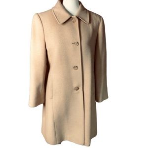 Larry Levine pure camel hair pea coat SZ 10P